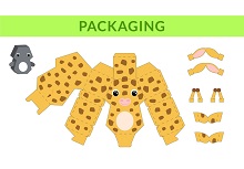çocuklar için hazır hayvan model maketi şablonu, paper craft model animals